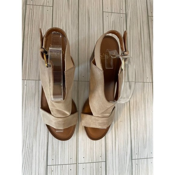 Sarto Franco Sarto Suzie Suede Heeled Sandals Size 8 - Picture 2 of 16